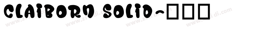claiborn solid字体转换
